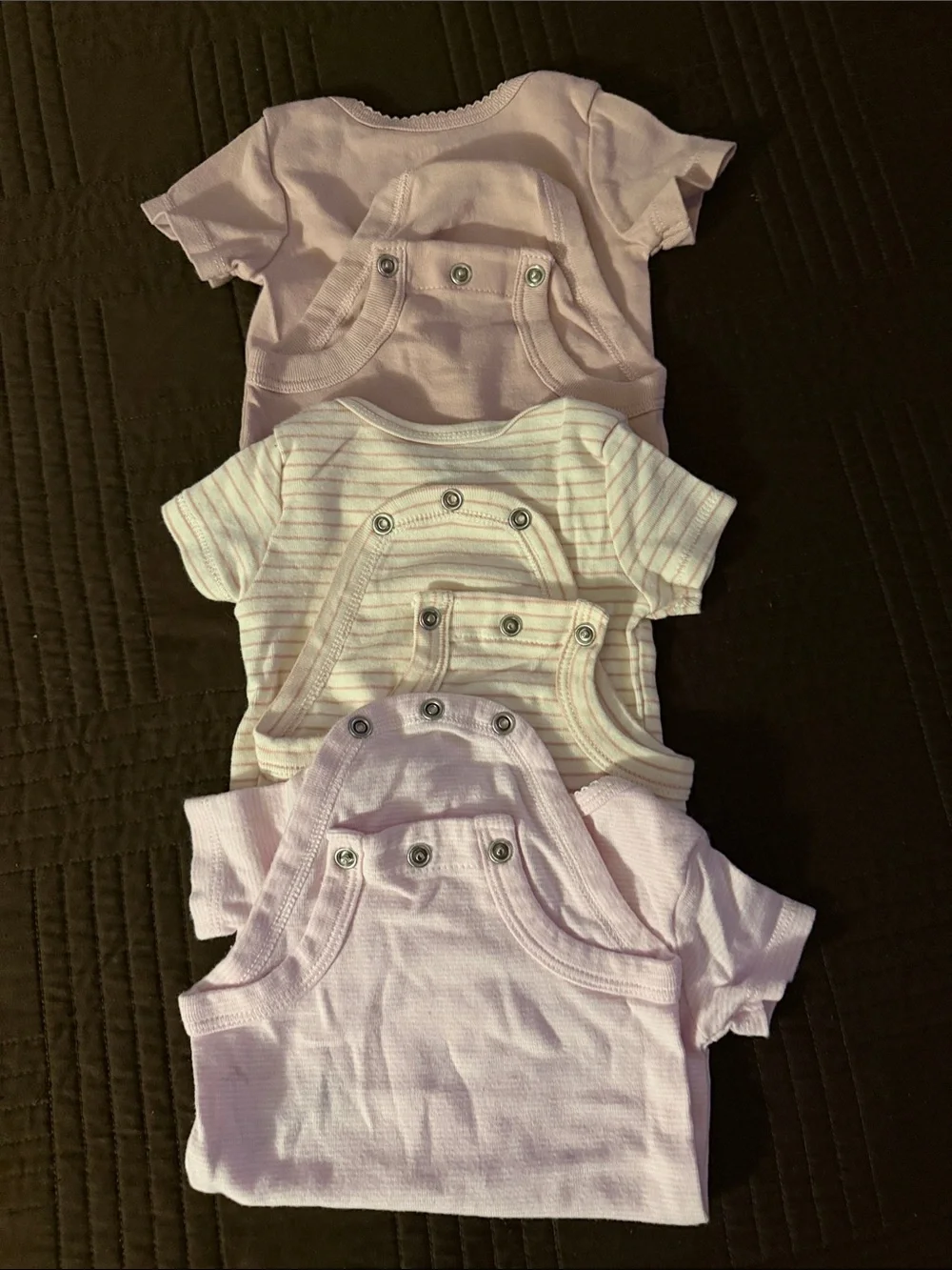 Carter's Pastel Pink Short-Sleeve Bodysuit 3-Pack